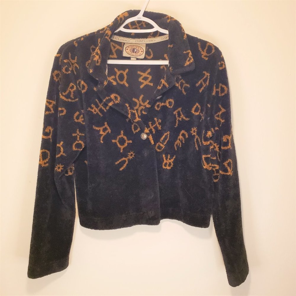 Vintage Teddy Fleece cropped Jacket